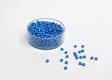 Rocailles 2,6mm PermaLux blau perl